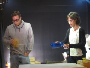 Escena de "Família", amb Anna Molas i Andy Ribas. Novembre 2013